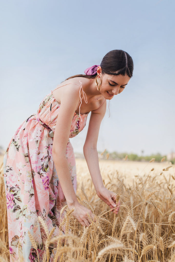 GARDEN STRAPPY MAXI DRESS