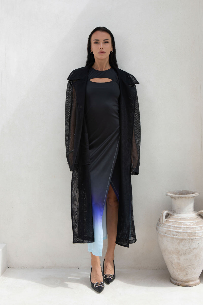 Black Mesh Coat