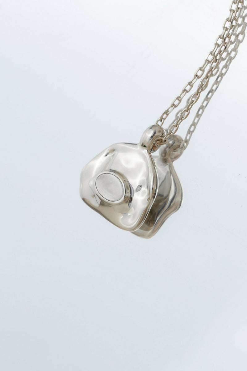 Aria Silver Necklace Layer - Translucent White