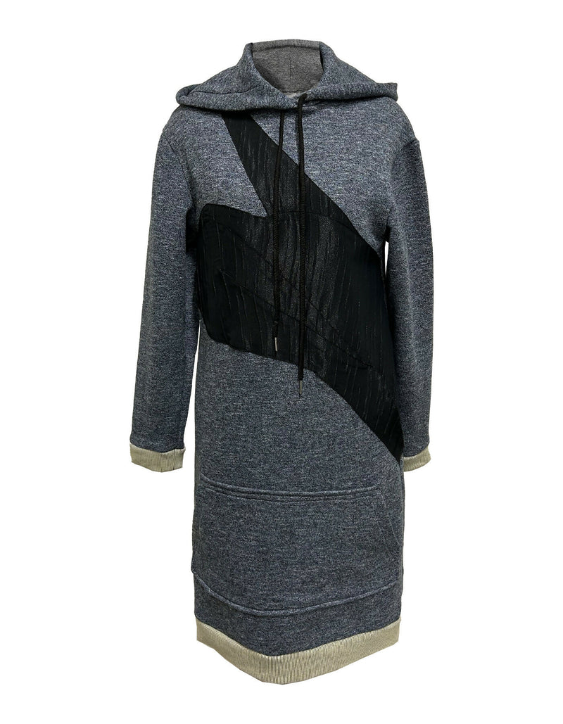 Long hooded sweater