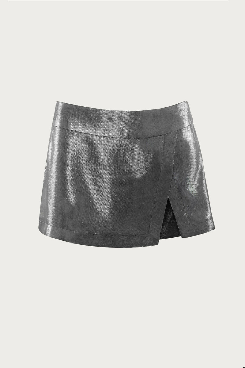 METALLIC MINI SKIRT