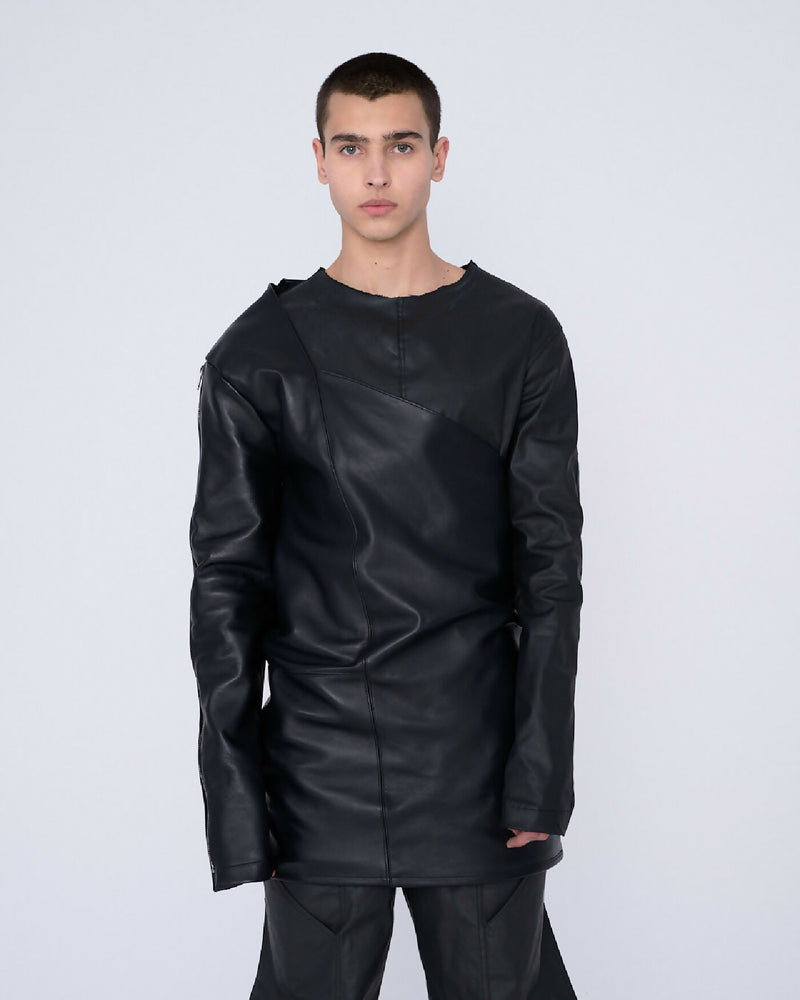 Men Leather Blouse