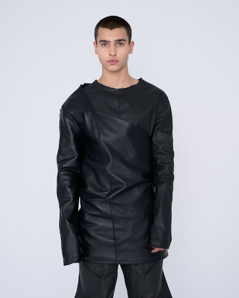 Men Leather Blouse