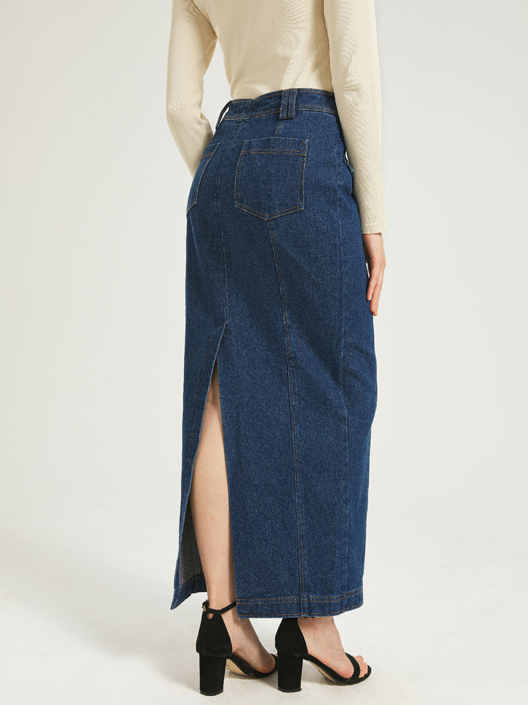 Sienna Denim Maxi Skirt