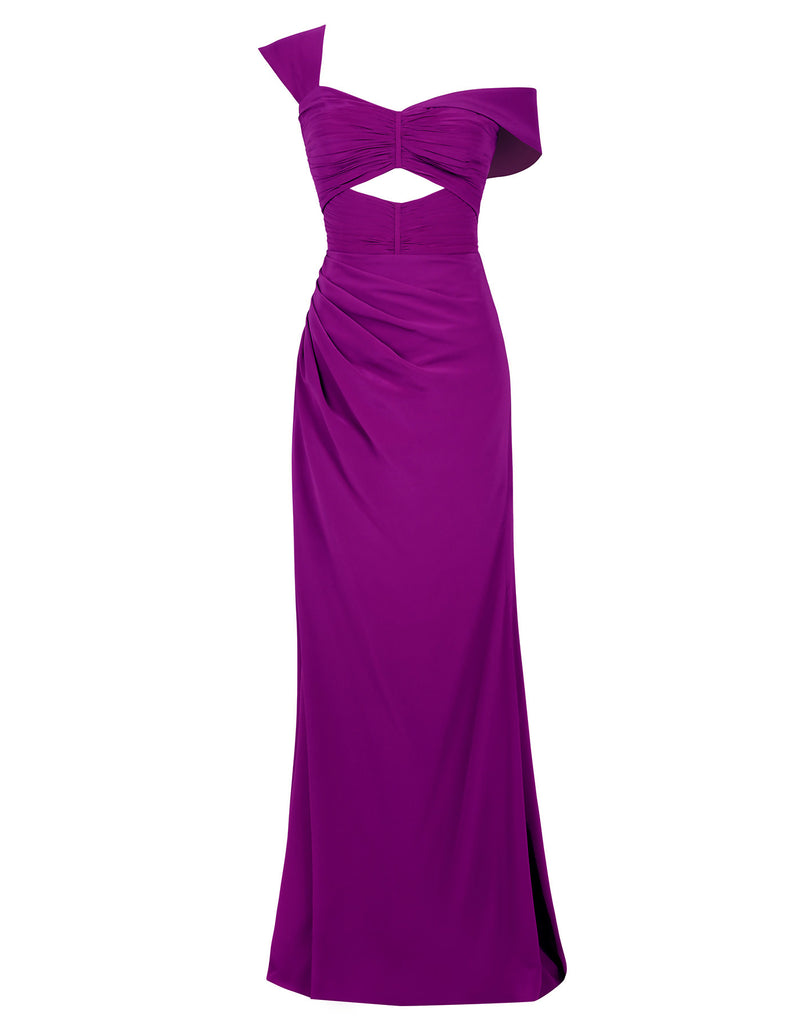 Hex Dress Vibrant Magenta