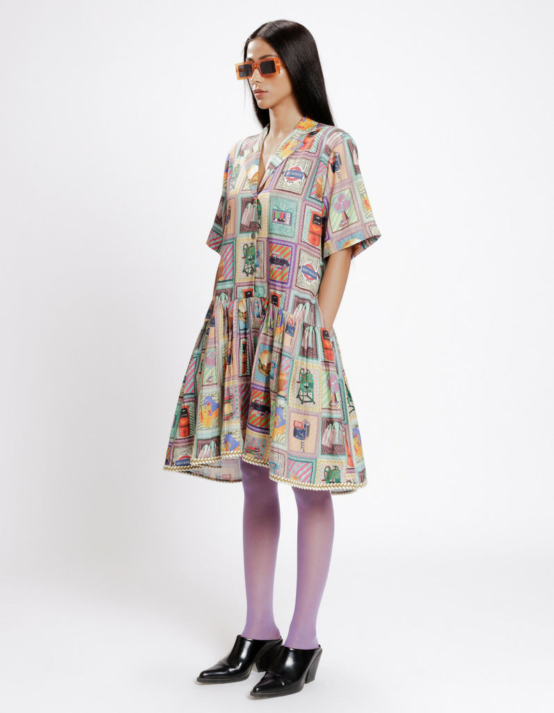 KAALI PEELI SHIRT DRESS