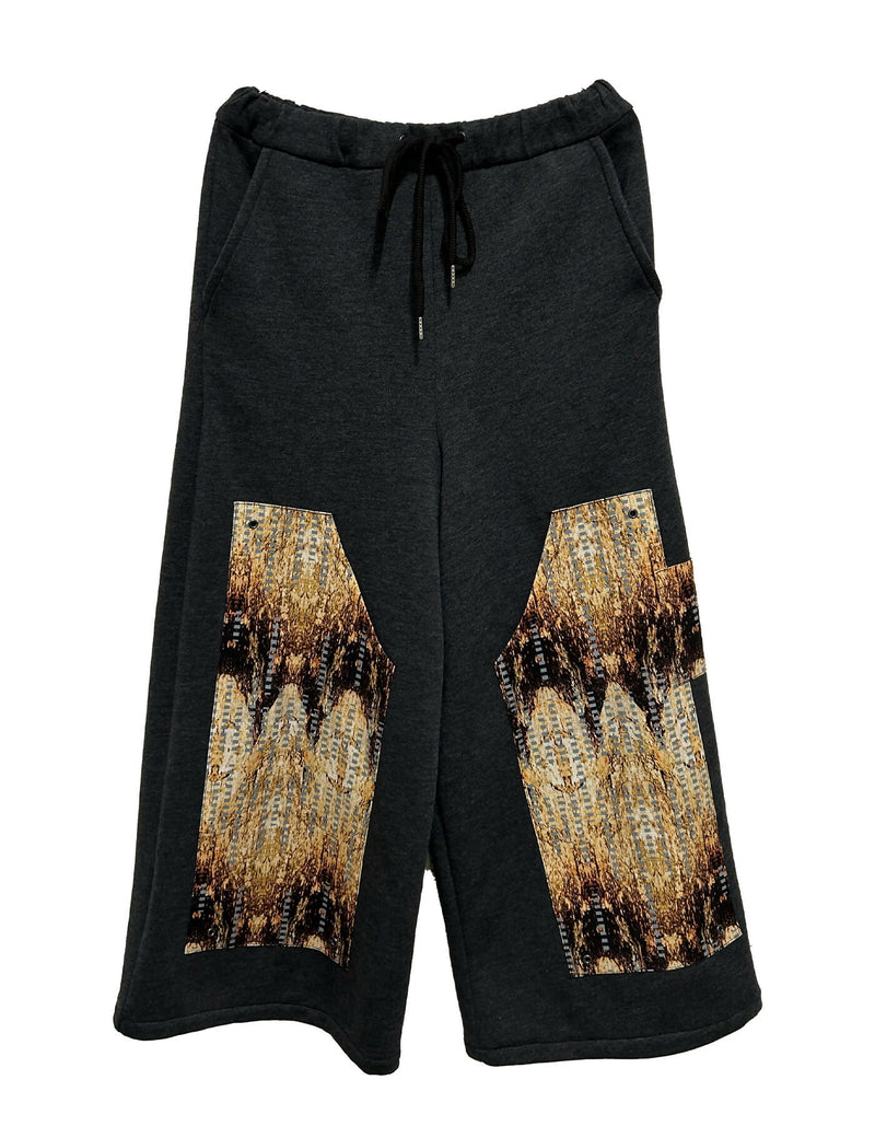 Loose fit double- front utility logger sweatpants