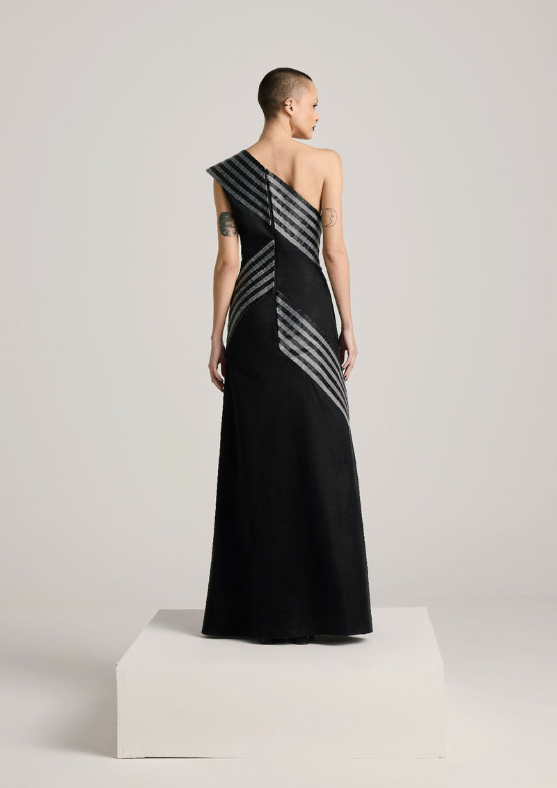 Asymmetric Glass Dress