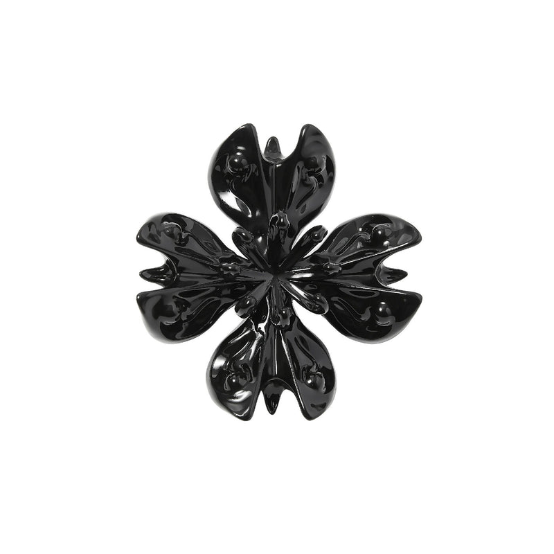 'Blooming on the exoskeleton of spirt' Ring (Black)