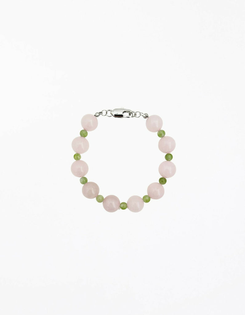 Edelie Rose Quartz Green Peridot Bracelet