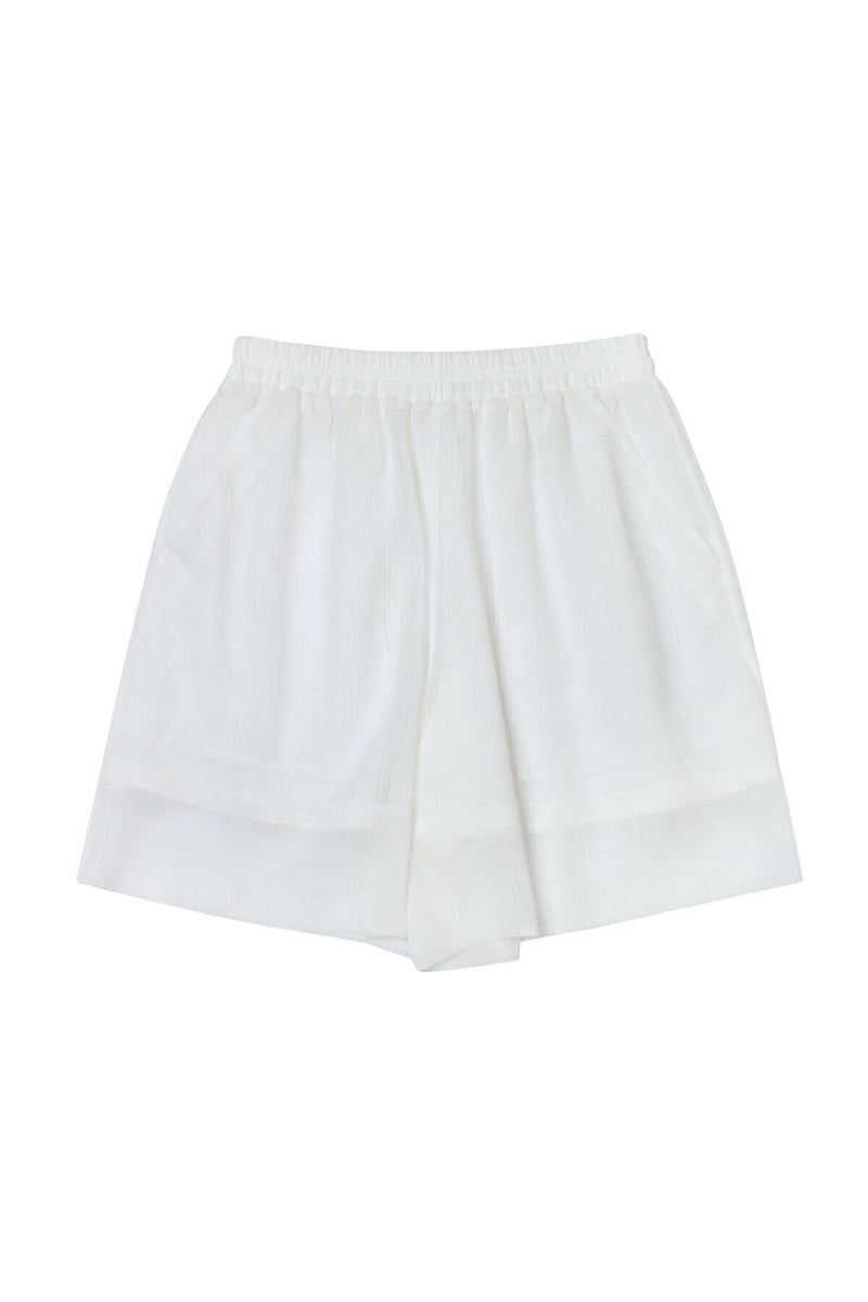 GATHERED WAISTBAND SHORTS