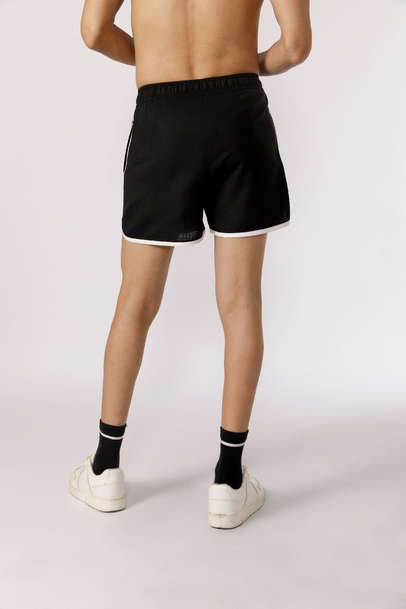 Curved hem shorts