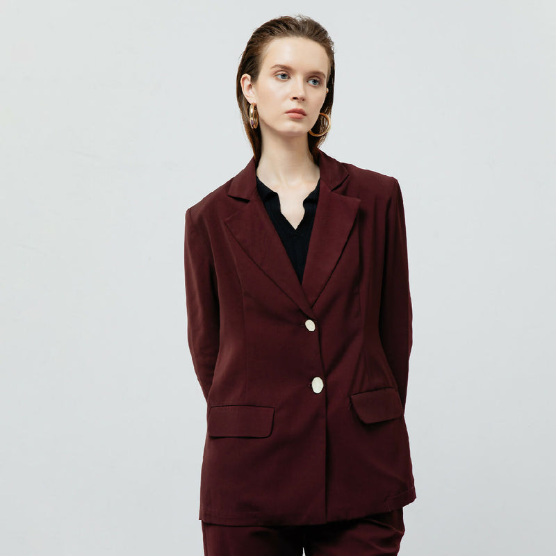 ZOE MAROON BLAZER 6