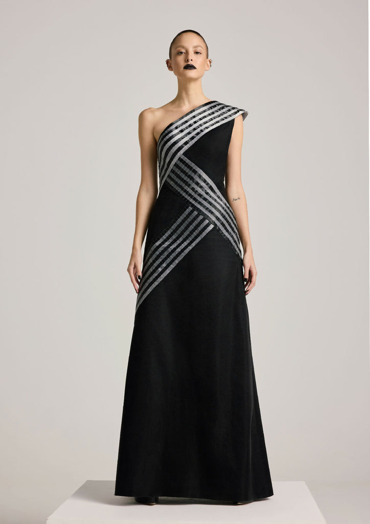 Asymmetric Glass Dress