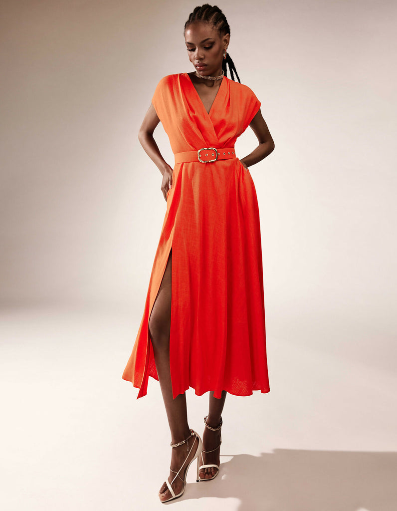 Ischia Dress Flame Orange