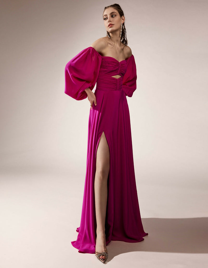 Salome Dress Pink Magenta