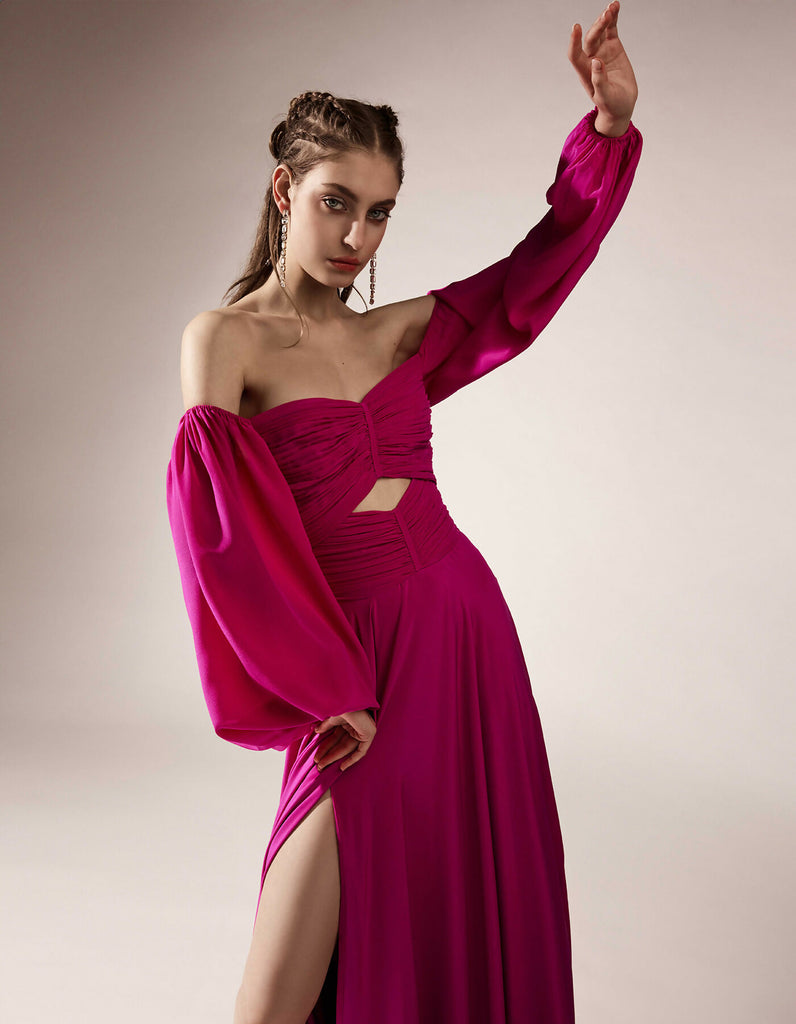 Salome Dress Pink Magenta