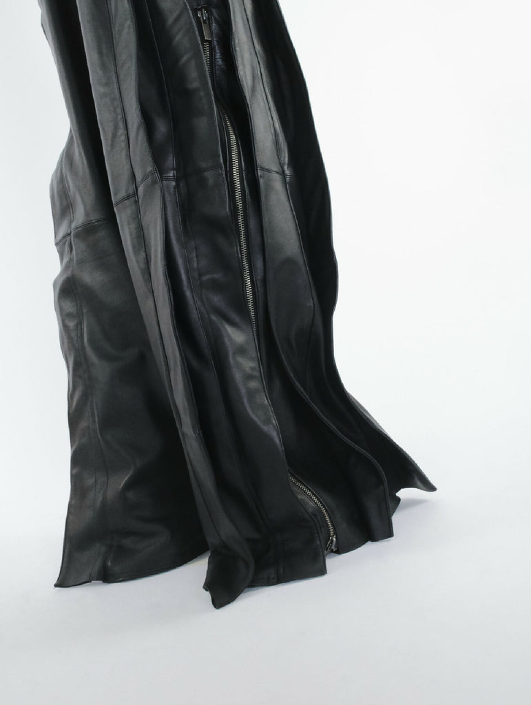 Men Leather Fringed Pants