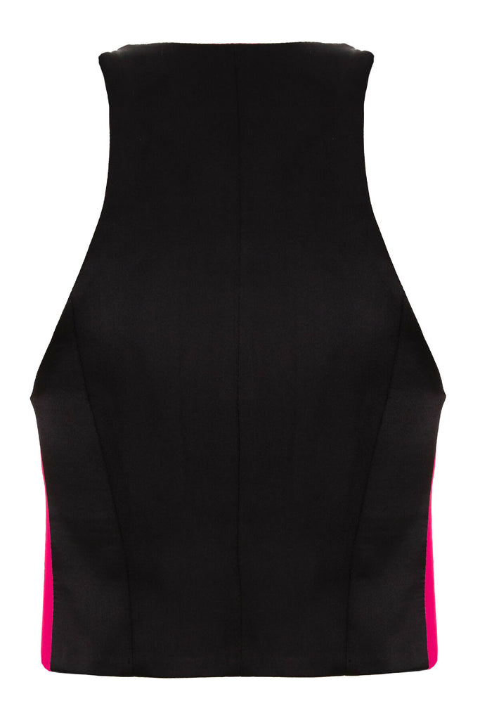 VEST WITH OPEN NECKLINE