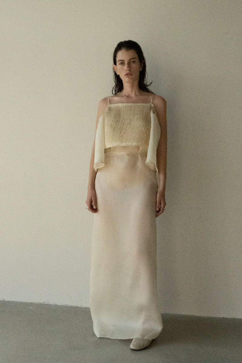 FESTIVALNYI NUDE ORGANZA DRESS