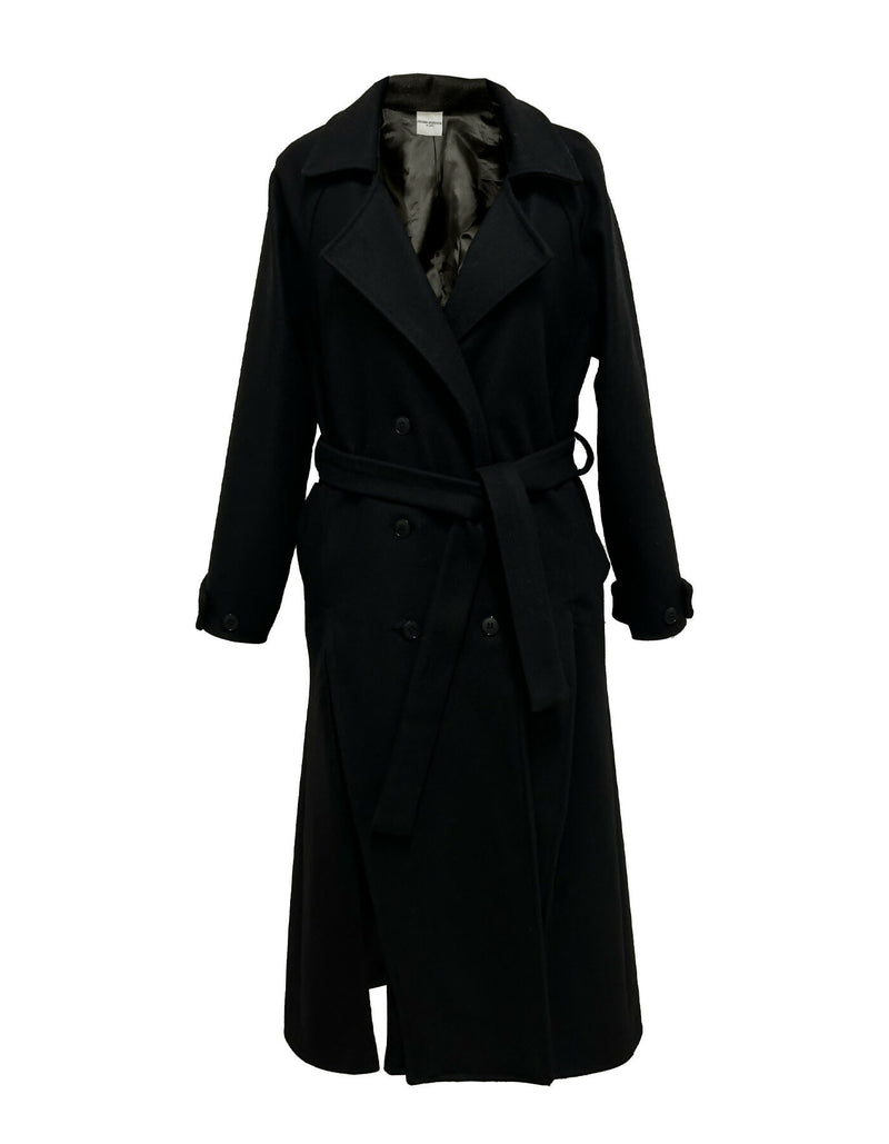 Wool full trench coat