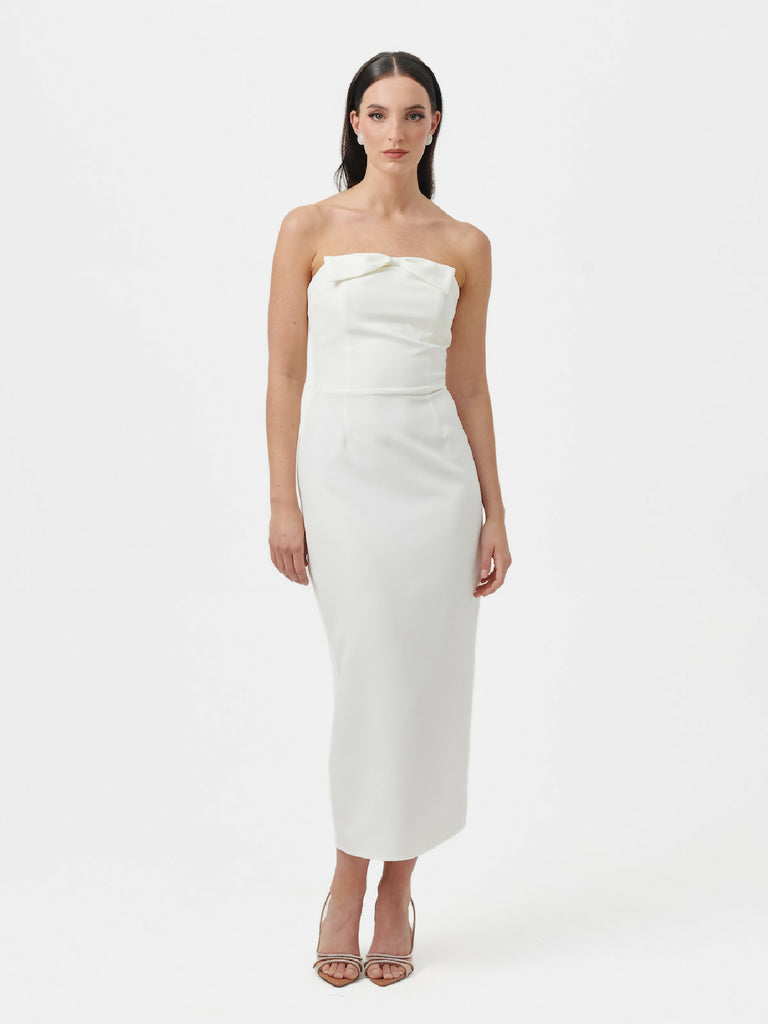 Barbi Midi Dress - Ecru