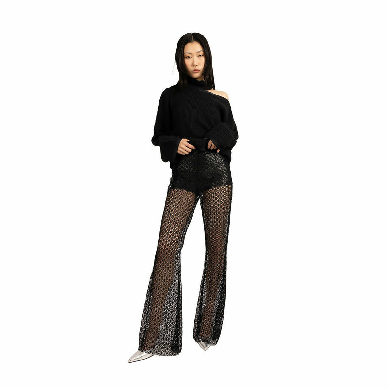 CROTCHET-TROUSERS-VIDI-BLAK-flered-black-sheer