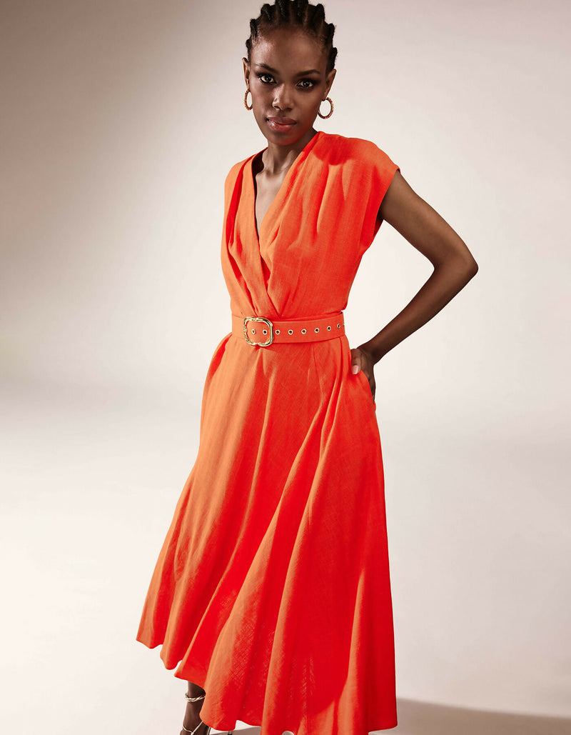 Ischia Dress Flame Orange