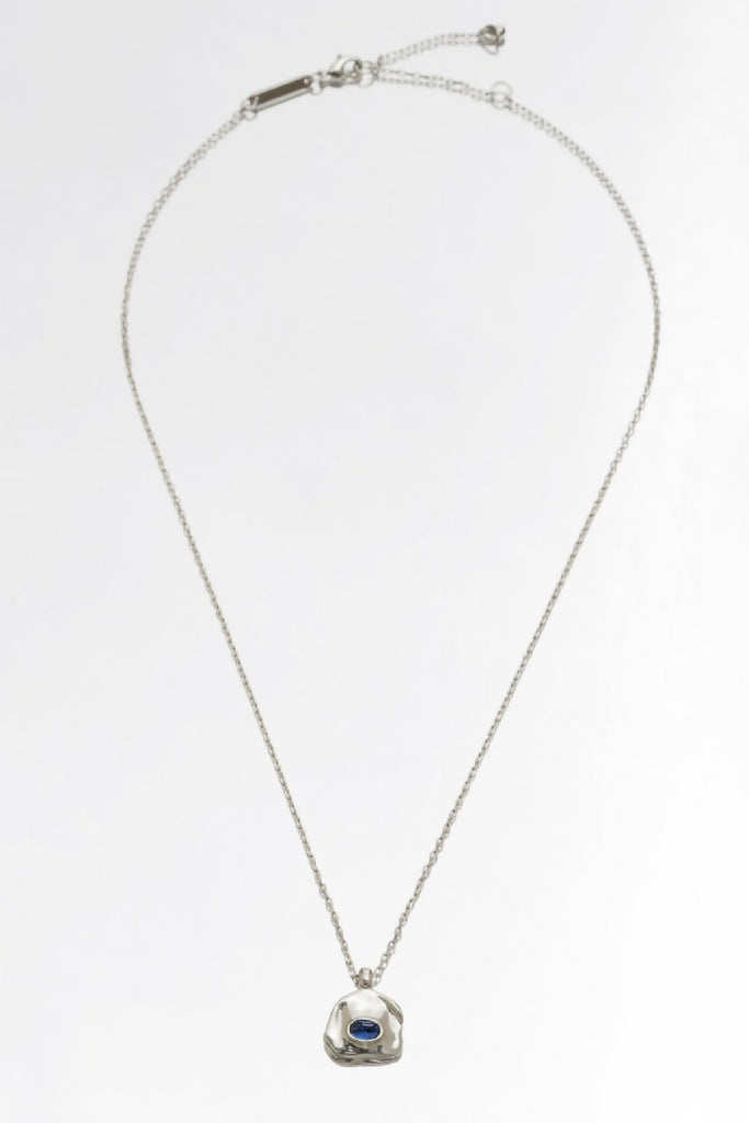 Aria Silver Necklace Layer - Royal Blue