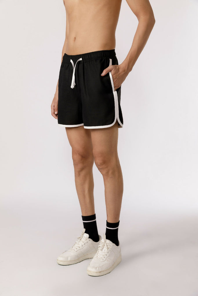 Curved hem shorts