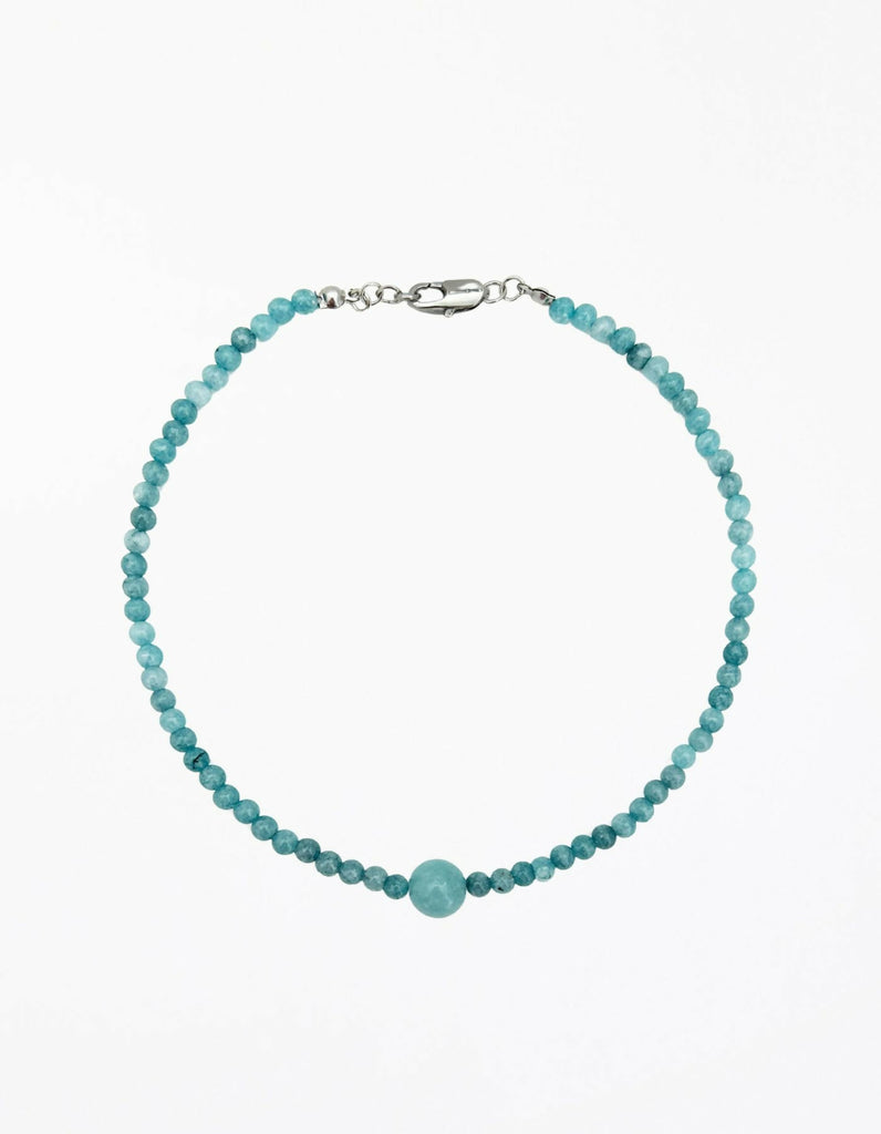 Cari Blue Chalcedony Collar Necklace