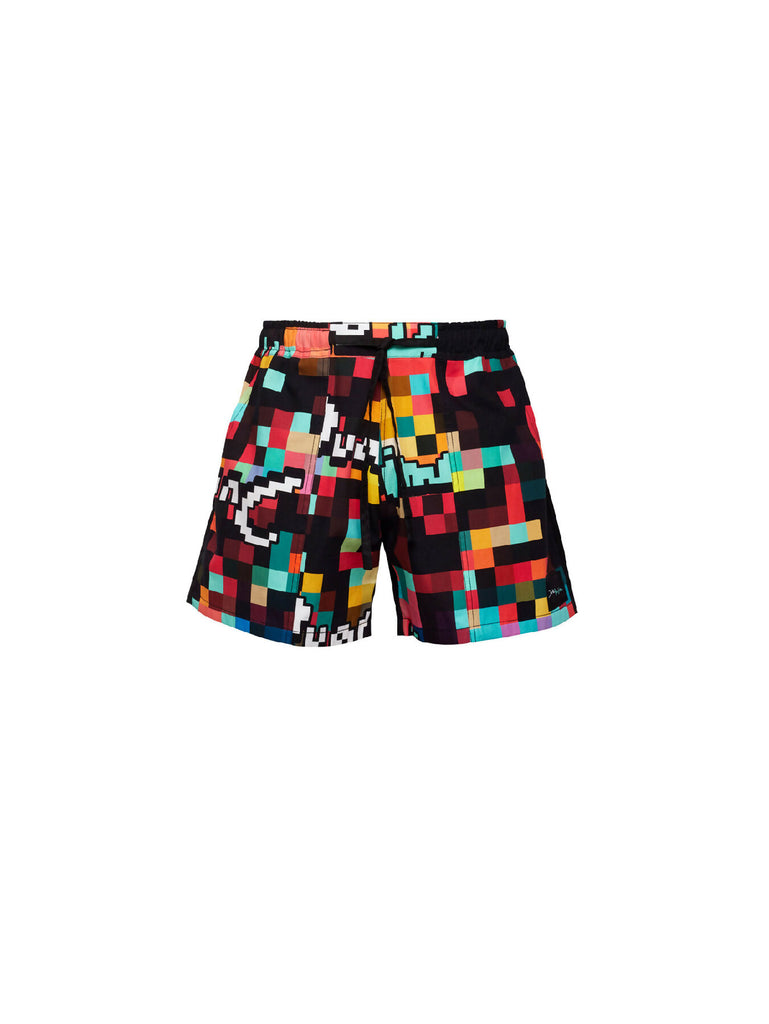 Printed Pixel Shorts