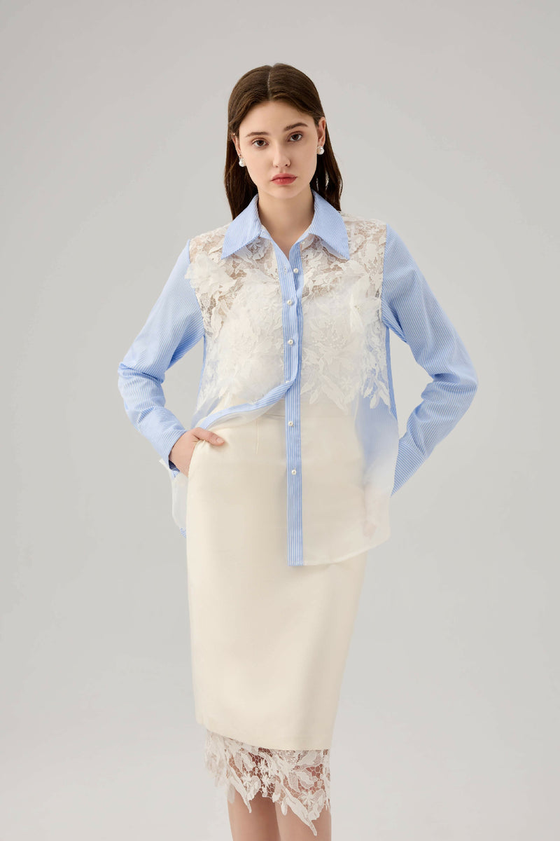 Flora lace shirt