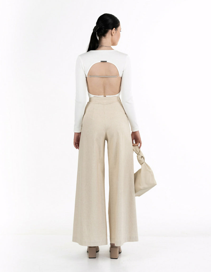 Open-back white top