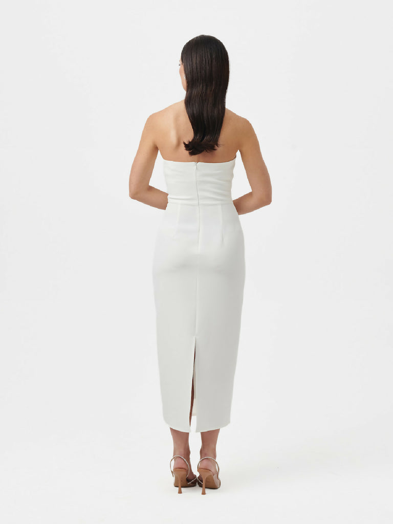 Barbi Midi Dress - Ecru