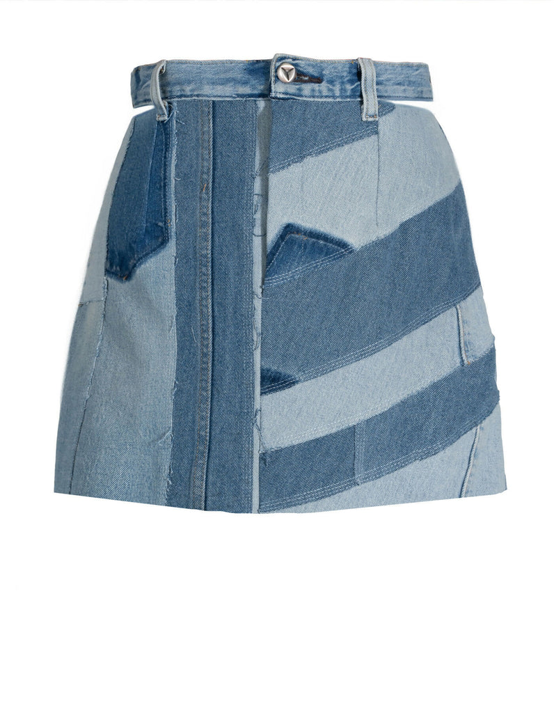 Upcycled Denim Skirt