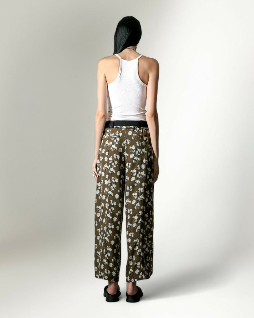 COCOA BLOSSOM WIDE-LEG PANTS