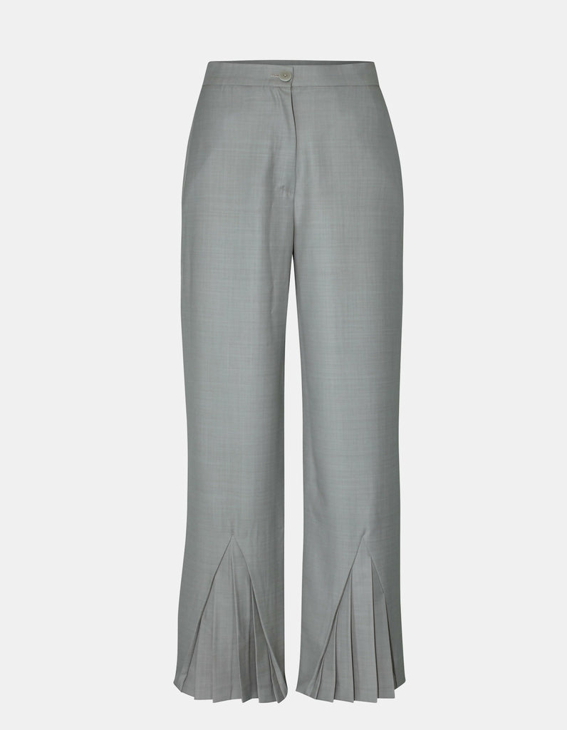 Maet ARRIETY Grey Hem Pleated Pants