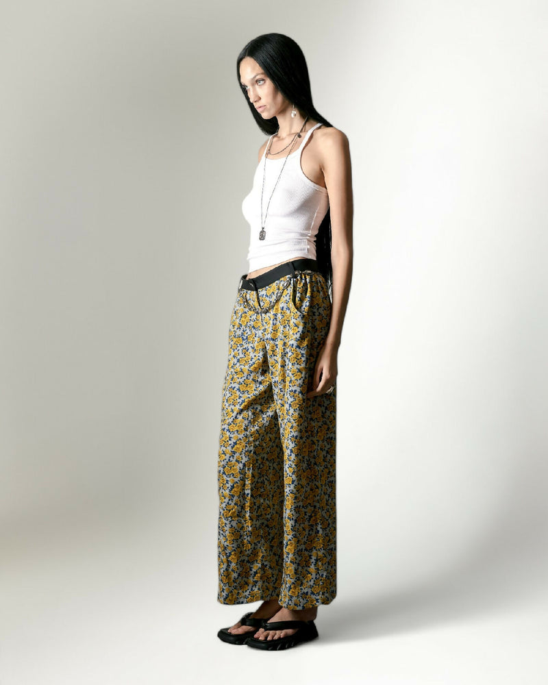 WIDE-LEG PANTS SILVER MOTIF CHAIN