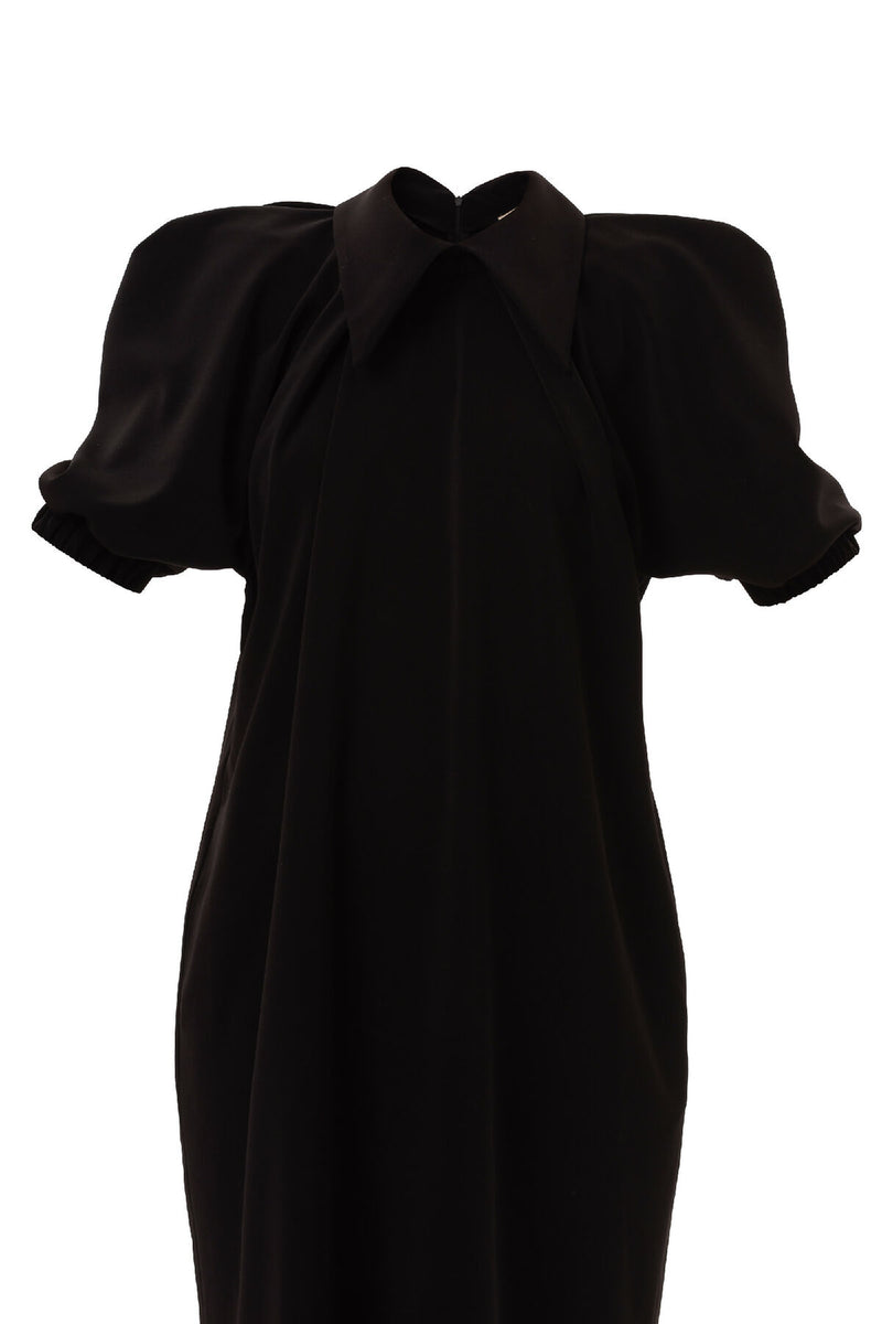 Designer Midi Dress - Black