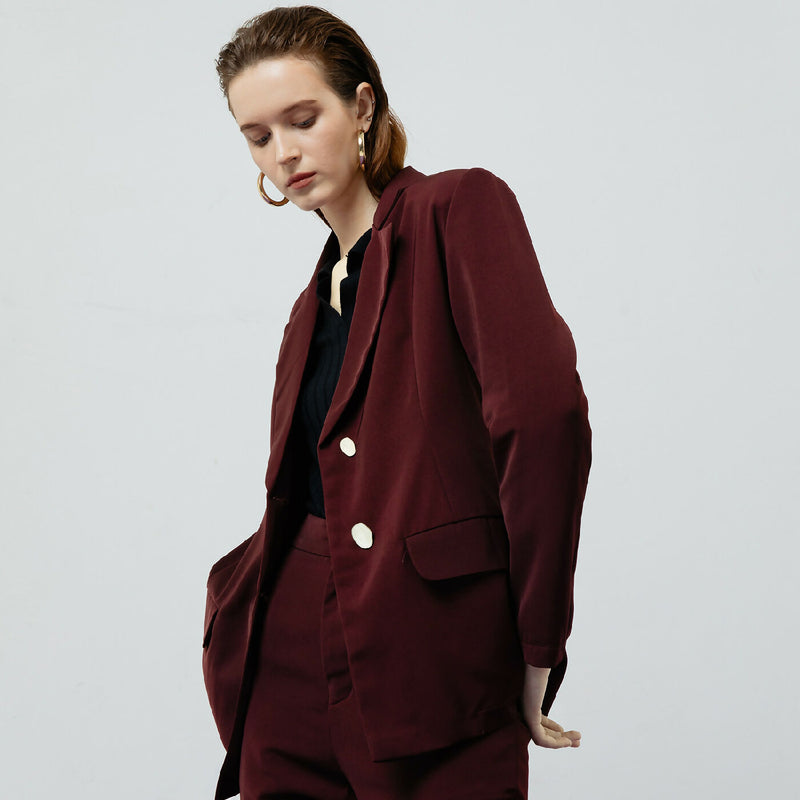 ZOE MAROON BLAZER 4