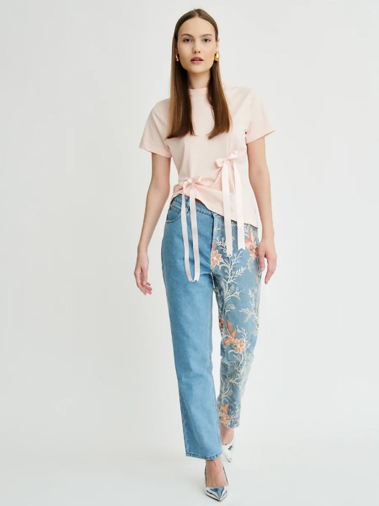 Delia Floral Embroidered Jeans