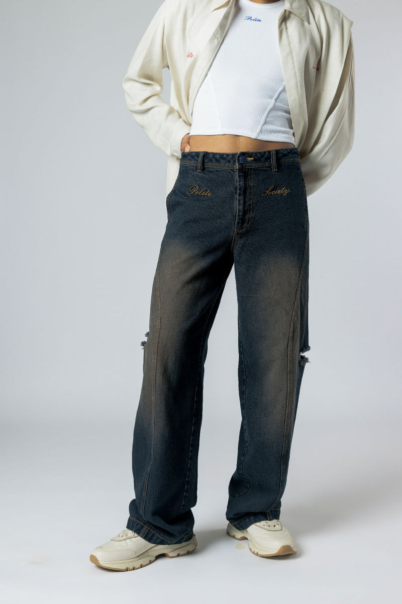 FRONT SEAM JEANS