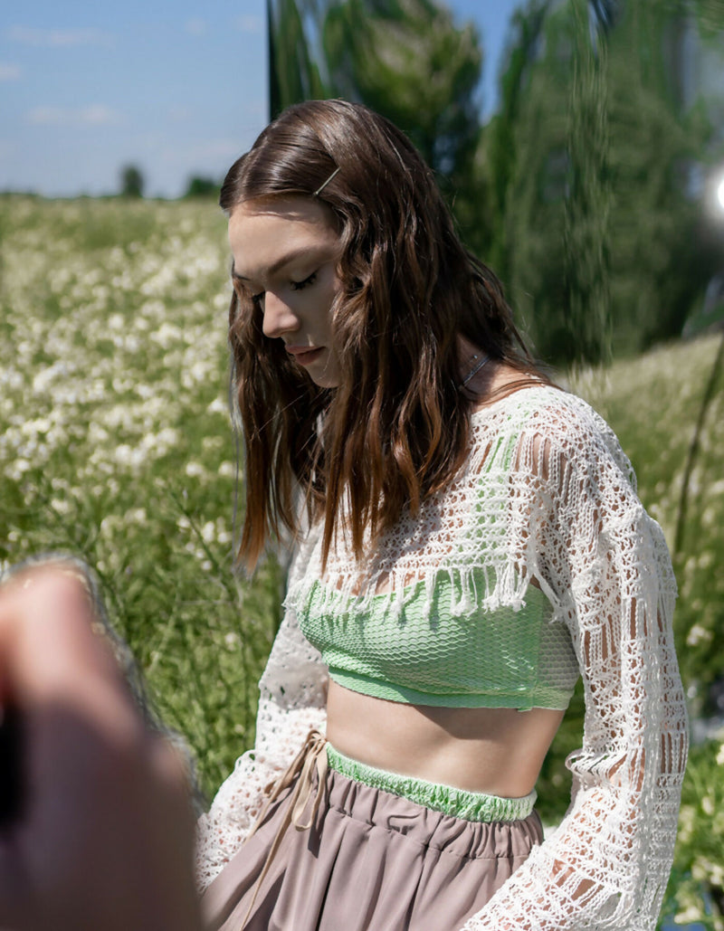 Light-green mini top