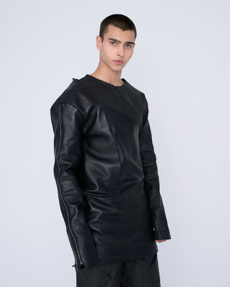 Men Leather Blouse