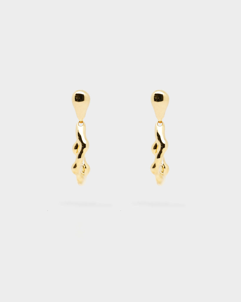 Aura Gold Drop Earrings