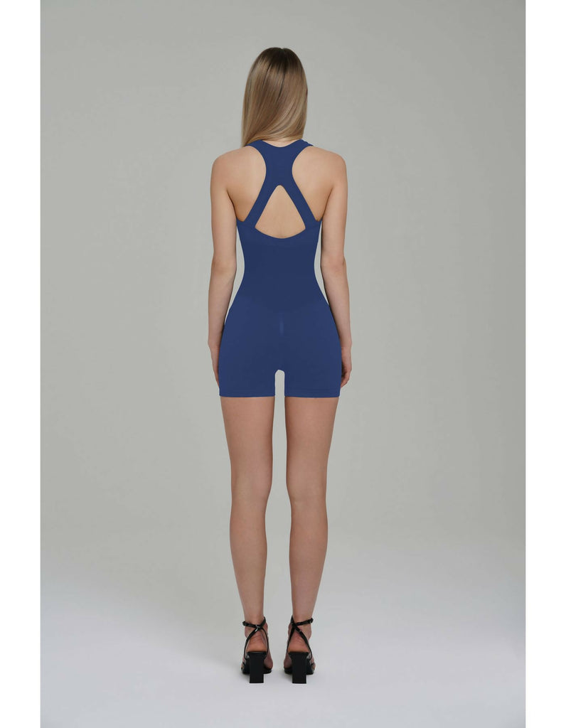 Cycle Bodysuit Blue Shorts