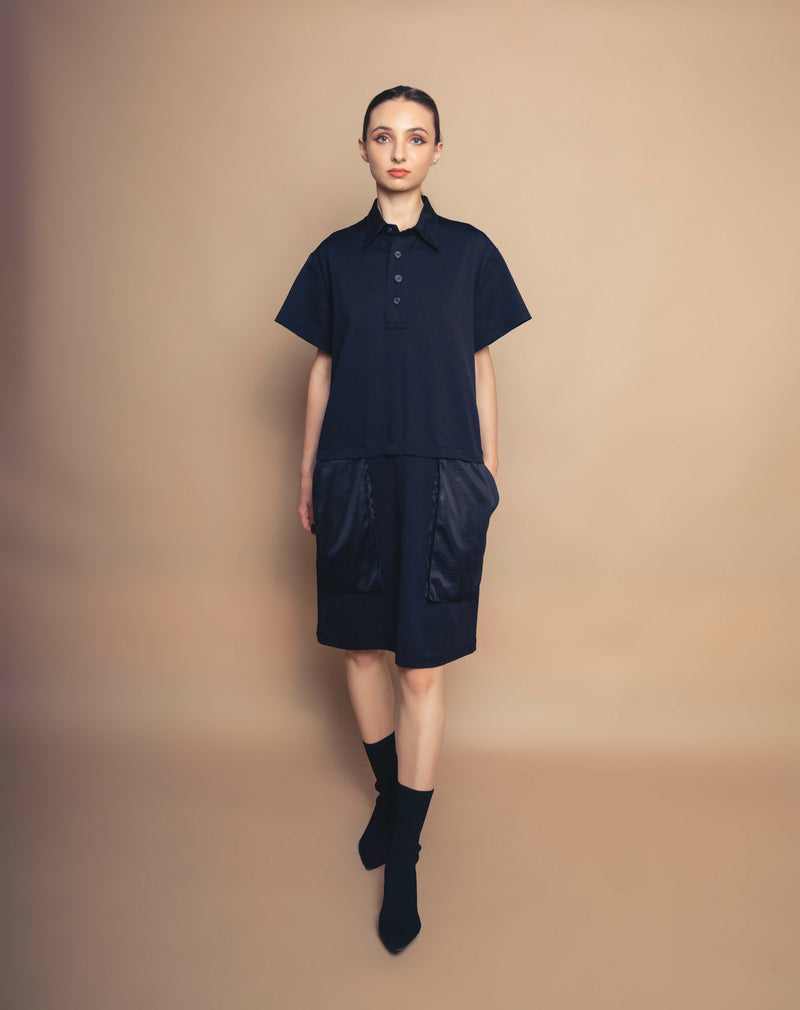 Long polo pockets shirt