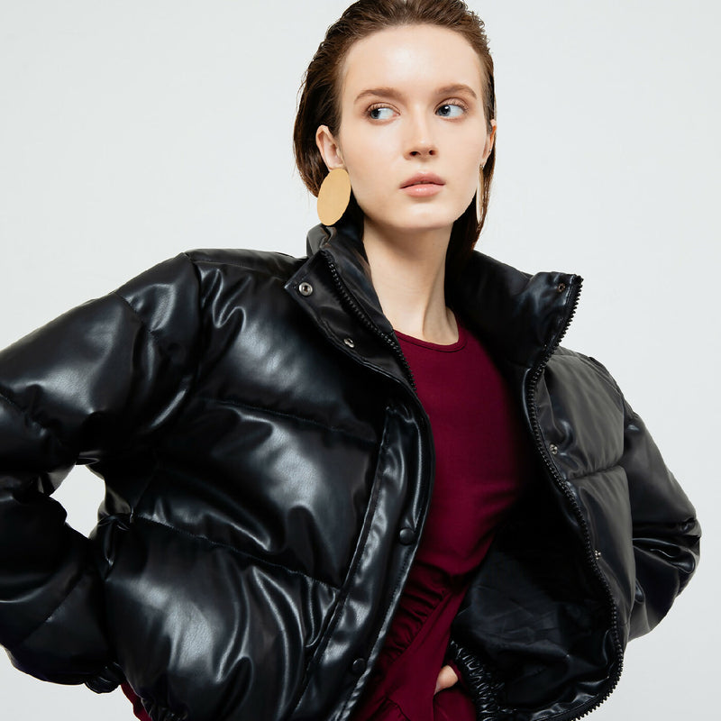 LYRA QUILTED BLACK LEATHER JACKET 1