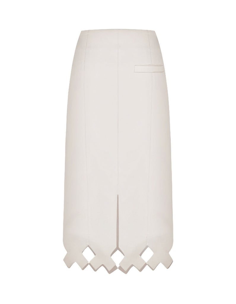 Tympan skirt white